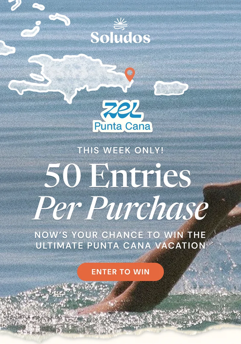 This week only! 50 Entries Per Purchase! NOW’s your chance to win THE ULTIMATE PUNTA CANA VACATION [Enter To Win]