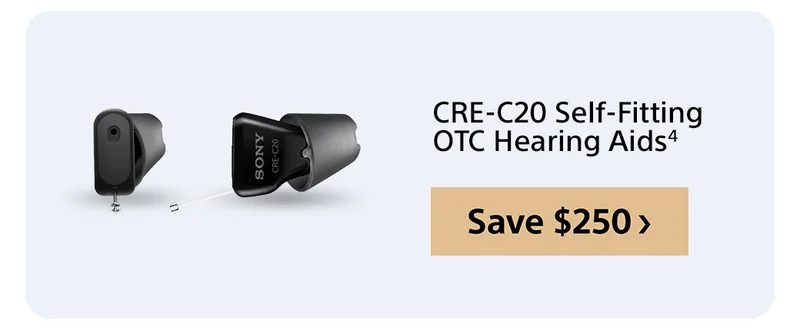 CRE-C20 Self-Fitting OTC Hearing Aids Save