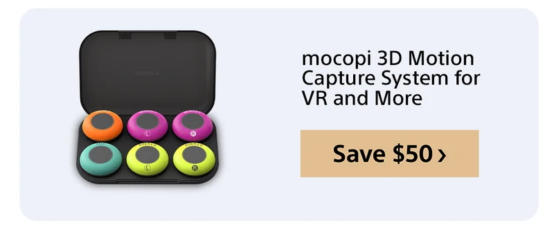 mocopi 3D Motion Capture System for VR and More Save