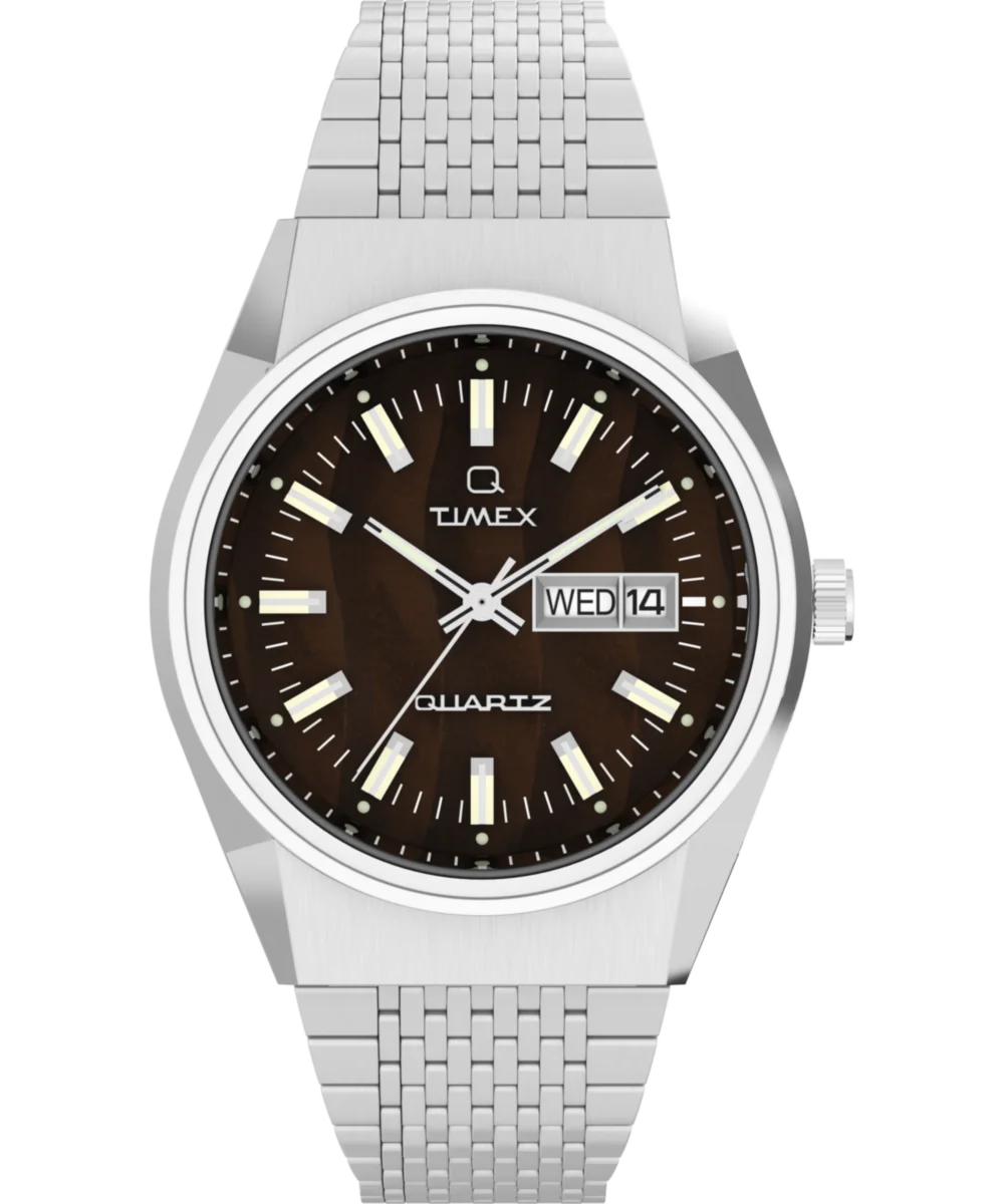 Image of Q Timex®&nbsp;Falcon Eye 38mm Stainless Steel Bracelet Watch