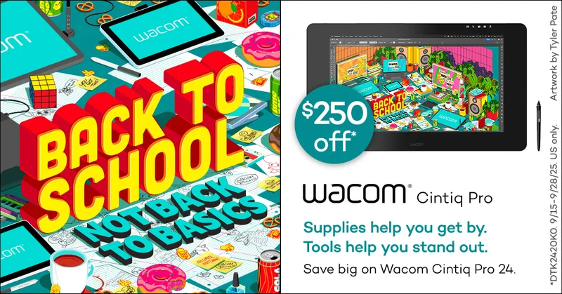 Wacom Cintiq Pro 24 save $250