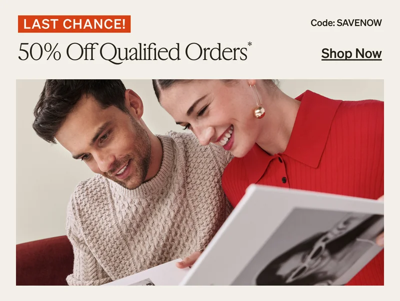50% off Qualified Orders