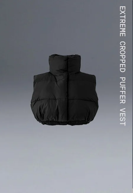 EXTREME CROPPED PUFFER VEST