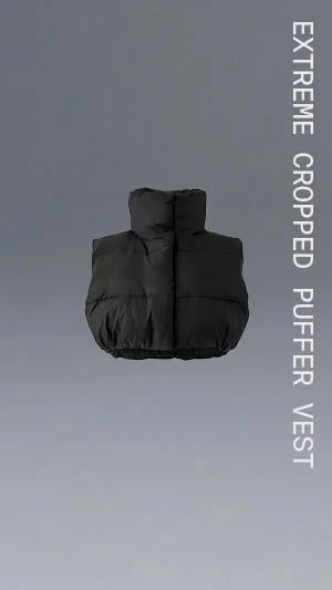 EXTREME CROPPED PUFFER VEST
