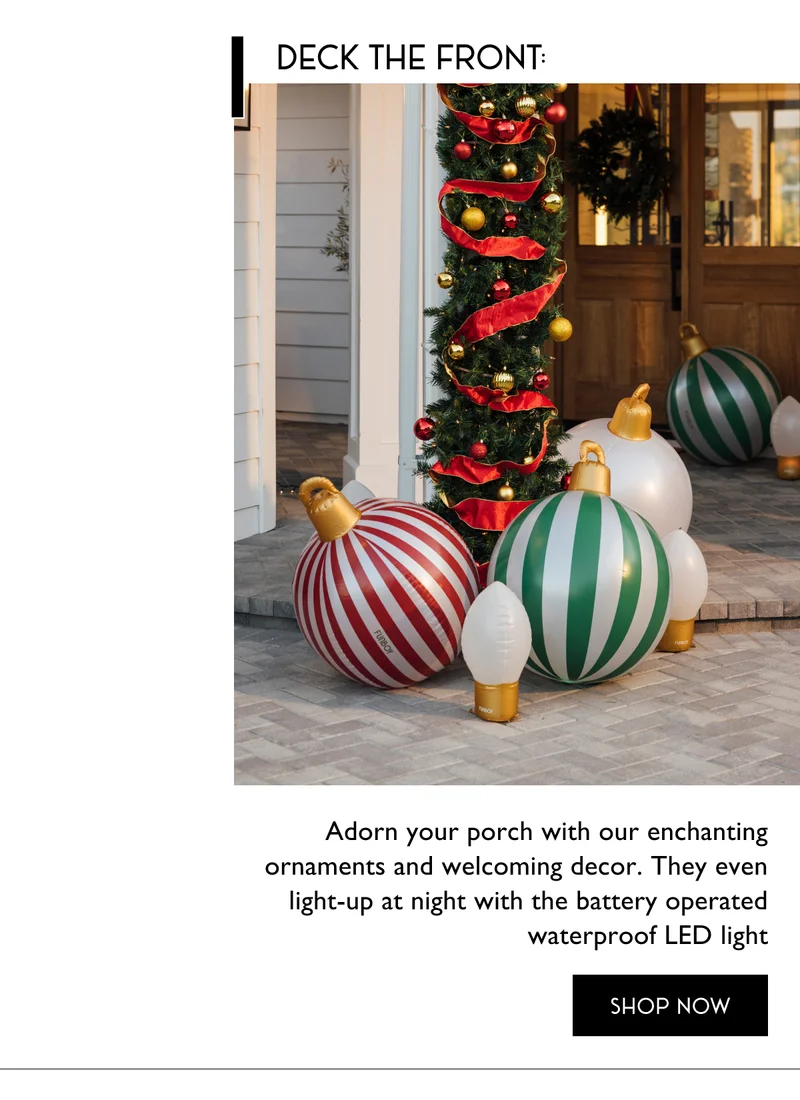 Deck the front!