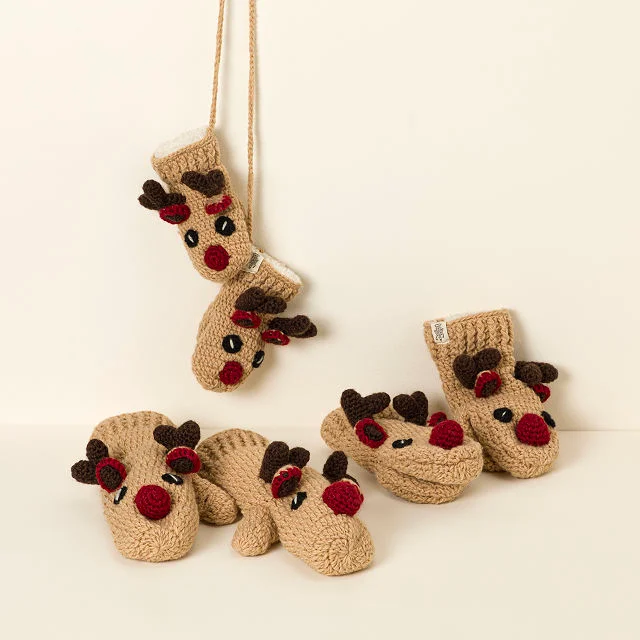 Family Matching Reindeer Gloves