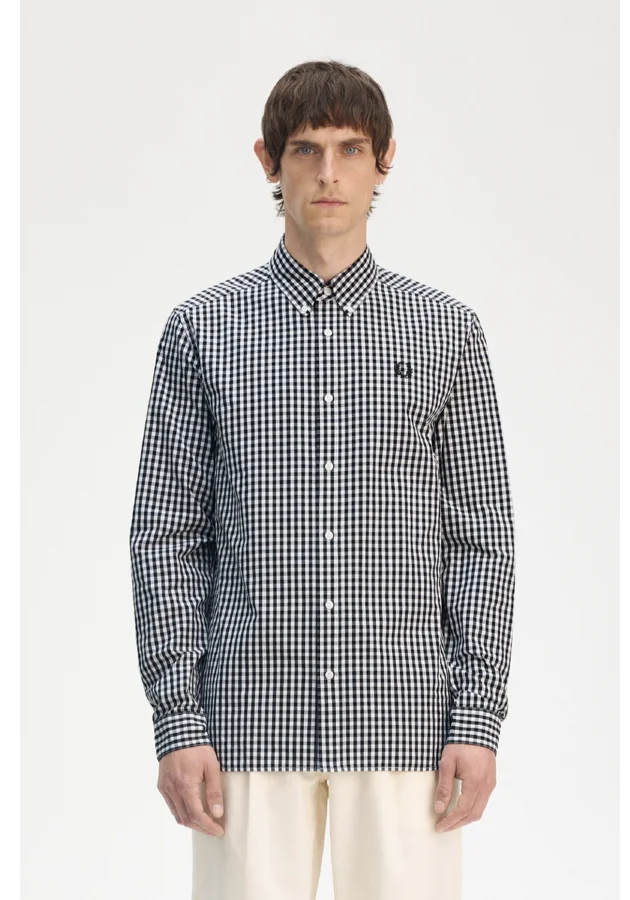 Oxford Shirt in black and white gingham