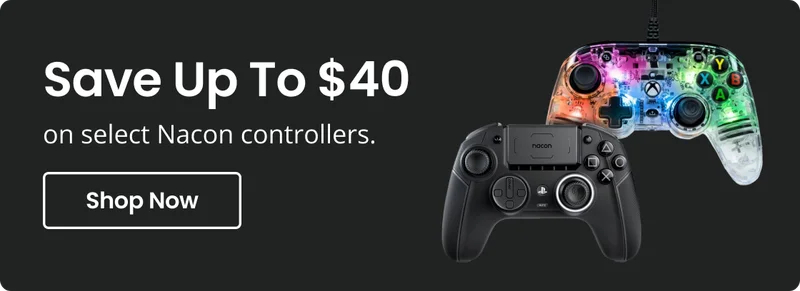 Save Up To $40 on select Nacon controllers. | Shop Now