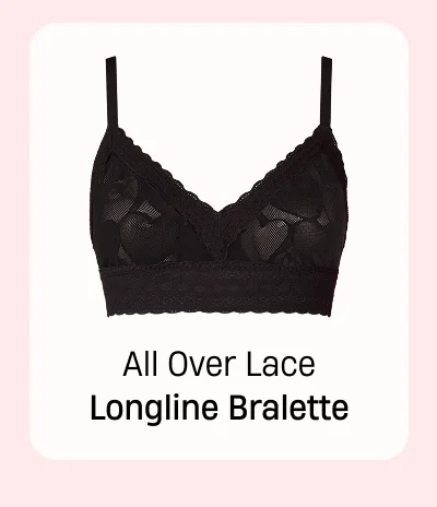 All Over Lace Longline Bra