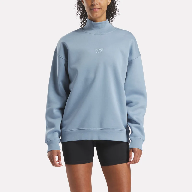 Image of Women's Longline Roll Neck Sweatshirt