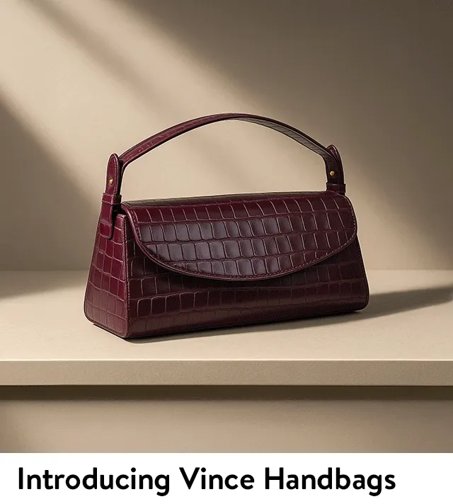 A black bag and a burgundy bag.