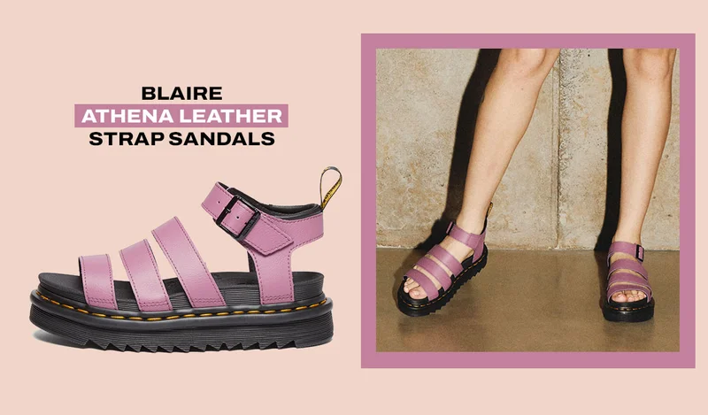 Blaire Athena Leather Strap Sandals