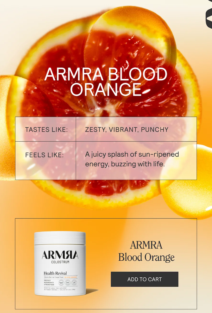 ARMRA BLOOD ORANGE