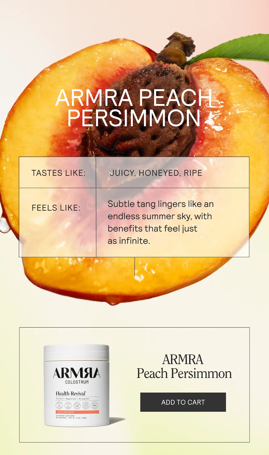 ARMRA PEACH PERSIMMON