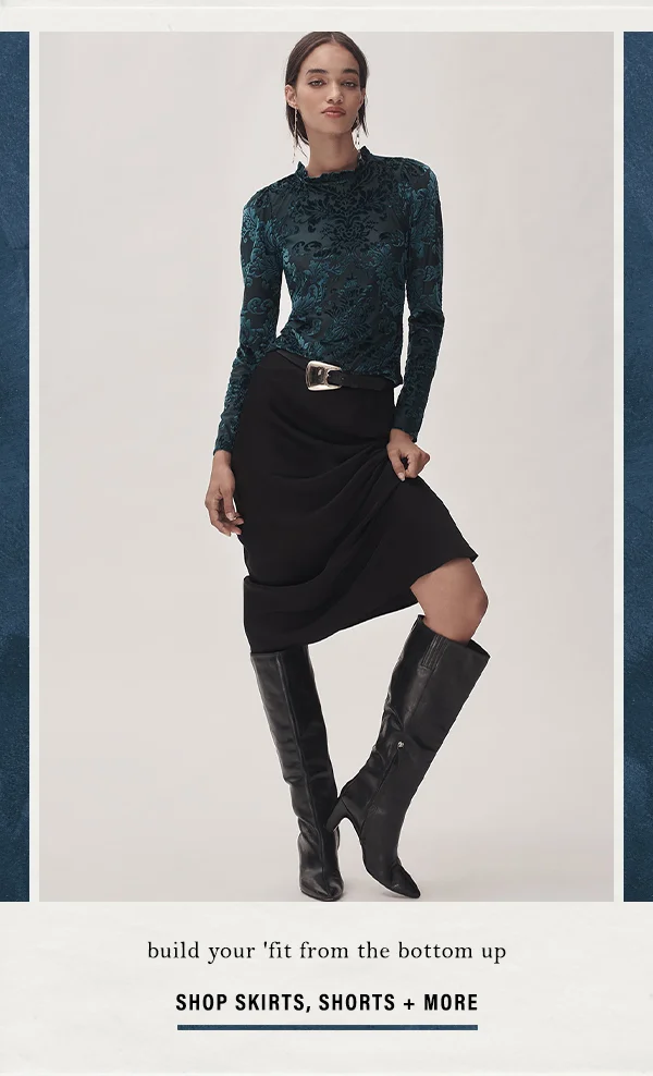 shop skirts, shorts + more