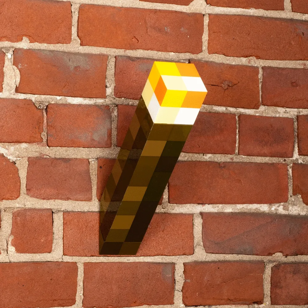 Image of Minecraft Torch Light - 5 Inches Tall