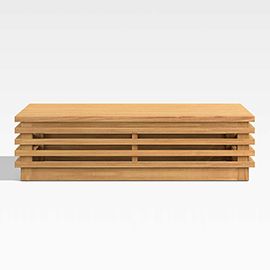 Batten Teak Outdoor Coffee Table