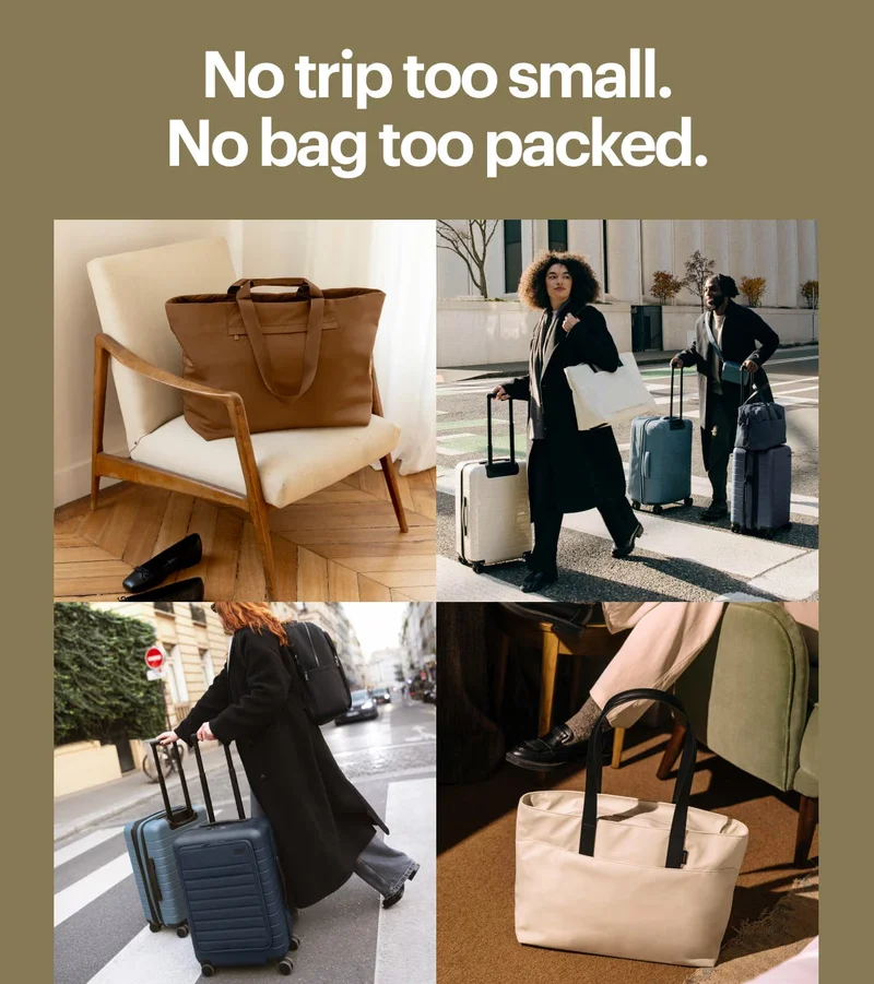 No trip too small. No bag too packed.