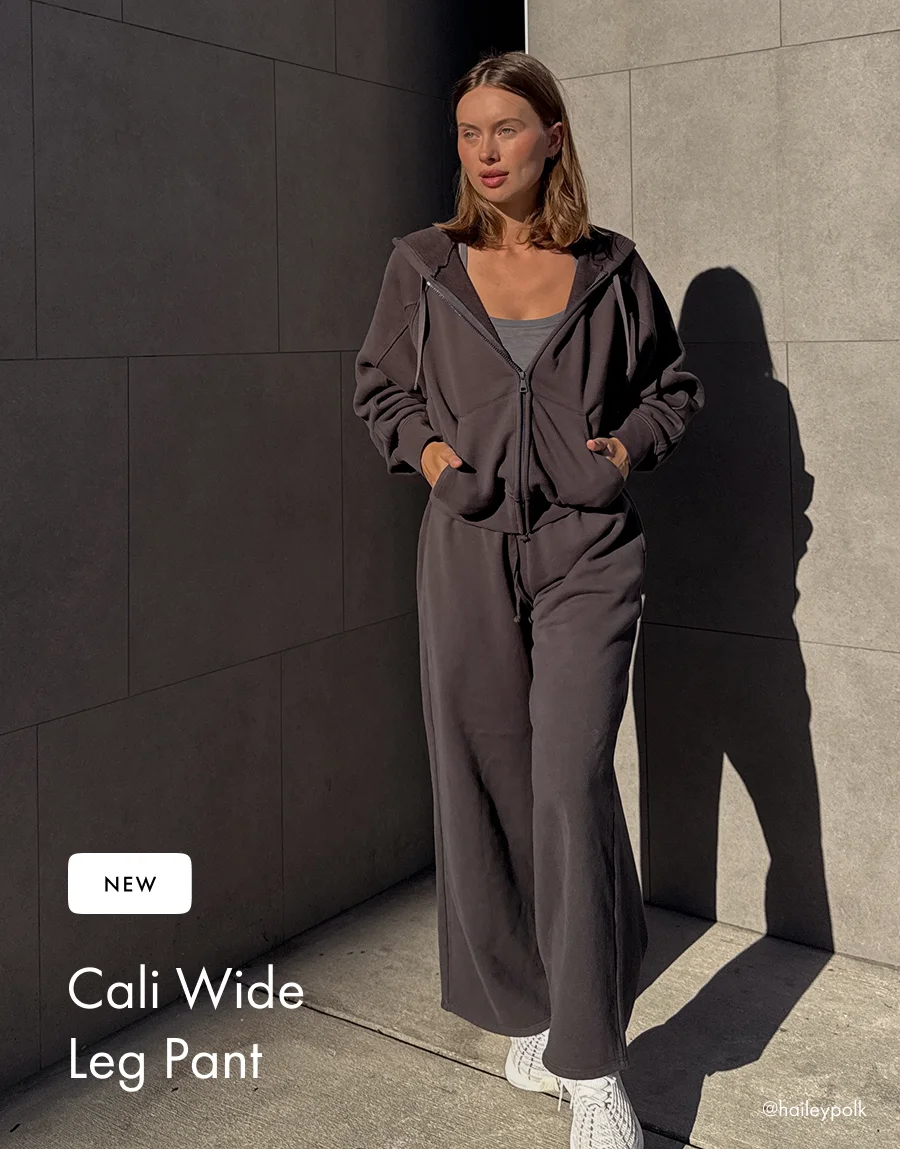 Cali Wide Leg Cropped Pant in Washed Black