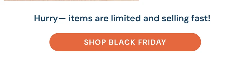 Hurry— items are limited and selling fast! [Shop Black Friday]