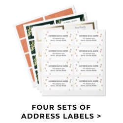 Four Sets of Address Labels