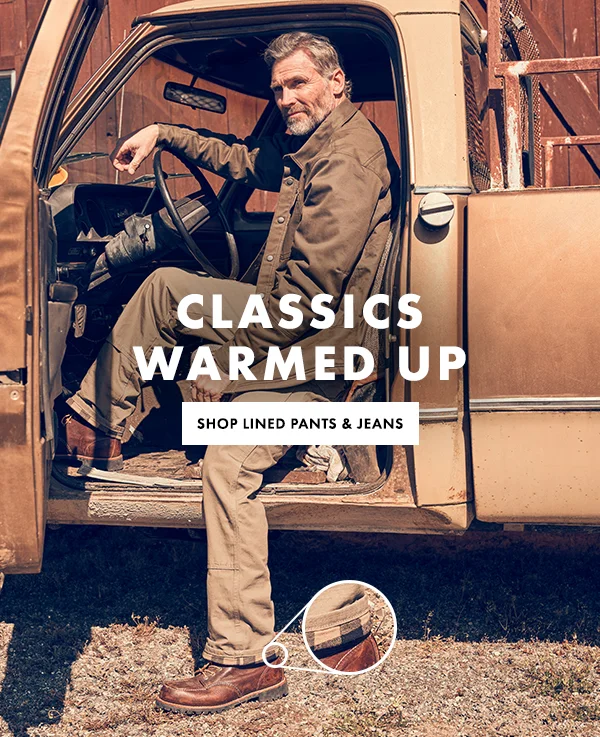 Classics Warmed Up. Shop Lined Pants & Jeans.