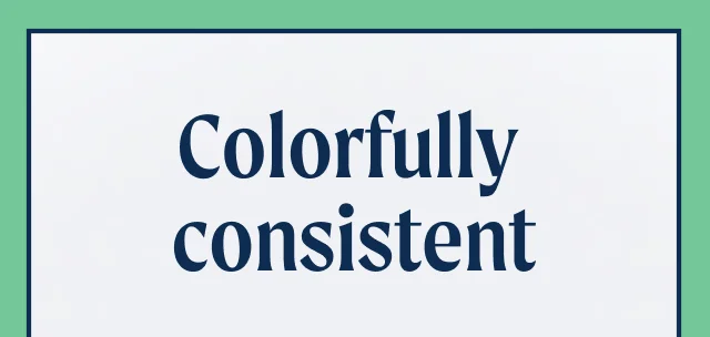 Colorfully consistent