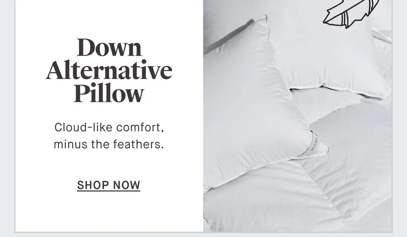 Down Alternative Pillow Cloud-like comfort, minus the feathers.