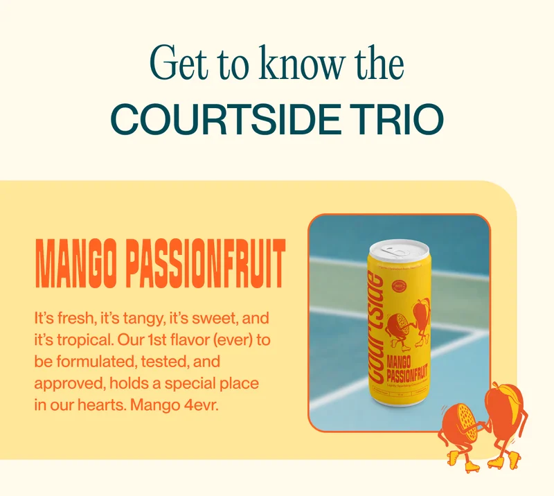 Mango passionfruit It’s fresh, it’s tangy, it’s sweet, and it’s tropical. Our 1st flavor (ever) to be formulated, tested, and approved, holds a special place in our hearts. Mango 4evr.