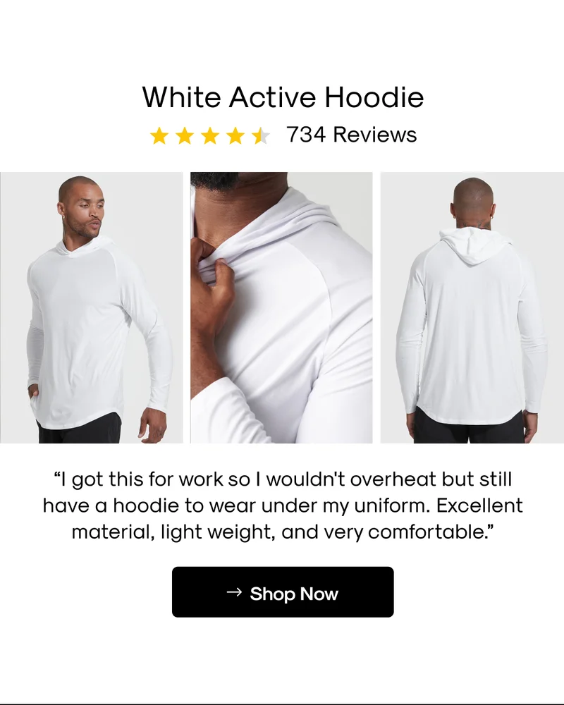White Active Hoodie