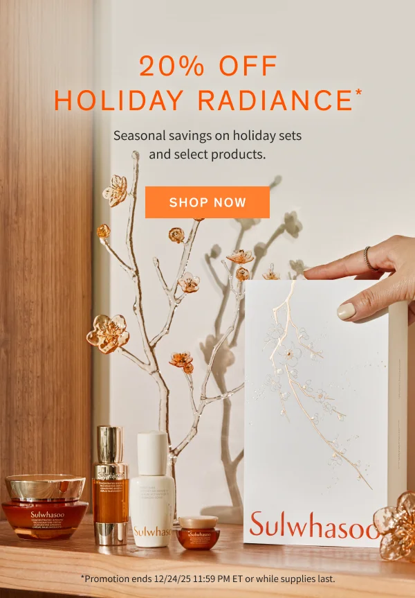 20% Off Holiday Sets and select products
