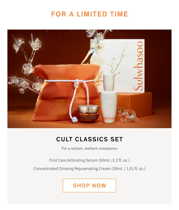 20% Off Holiday Sets and select products Cult Classics Set