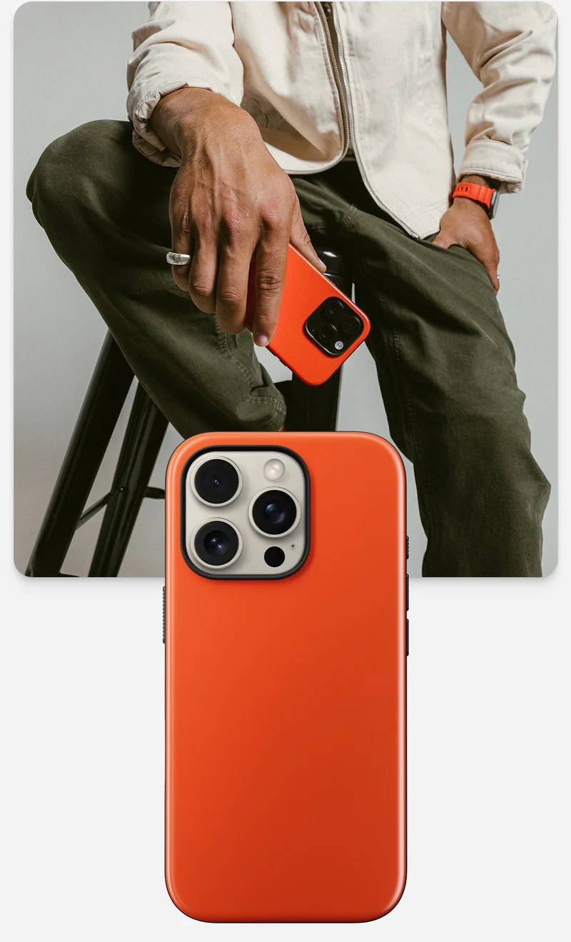 Magma Sport Case. Ready to switch things up? We've got you covered with Magma Sport Case for iPhone 16 Pro and Pro Max. Sport Case's tactile metal buttons and grippy bumpers feel like an natural extension of your iPhone. Plys, its satin Magma backplate is bold, brigh, and stands out in a crows. Shop Now.