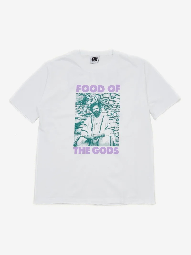 Image of Good Morning Tapes Food Of The Gods Short Sleeve T-Shirt - White