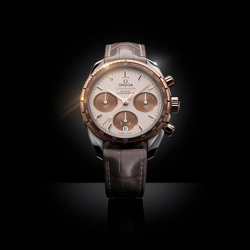 Speedmaster 38 Cappuccino in 18k Sedna Gold