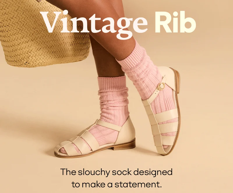 Vintage Rib | The slouchy sock designed to make a statement.