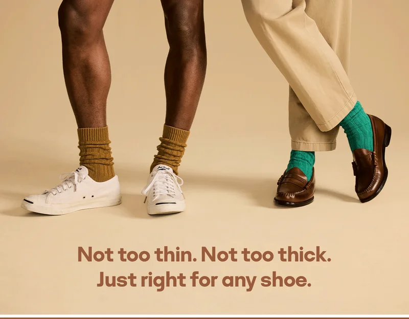 Not too thin. Not too thick. Just right for any shoe.
