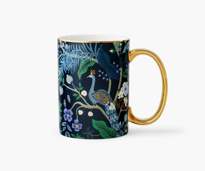 Image of Porcelain Mug - Peacock