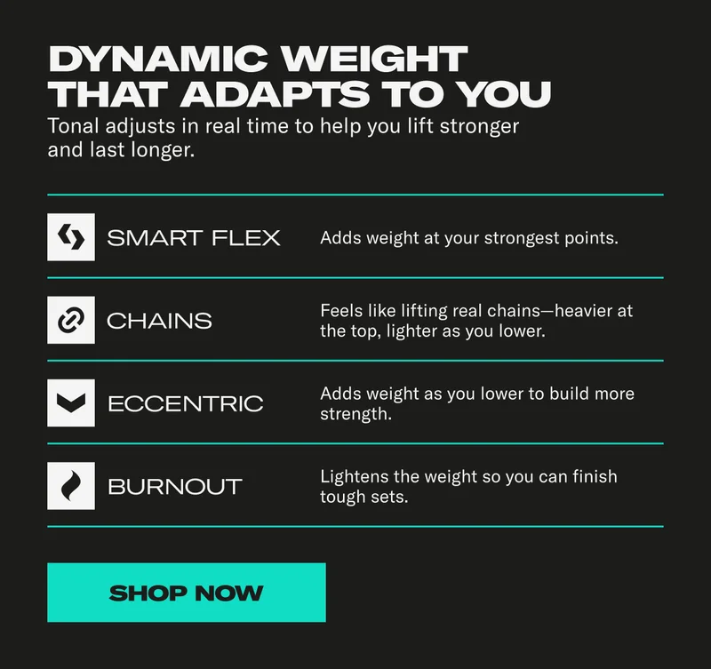 Dynamic weight that adapts to you. Shop Now