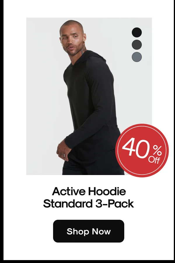 Active Hoodie 3 Pack