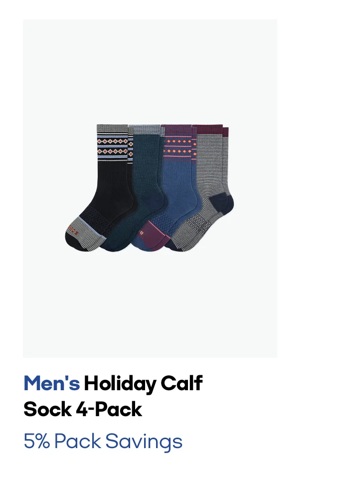 Men's Holiday Calf Sock 4-Pack