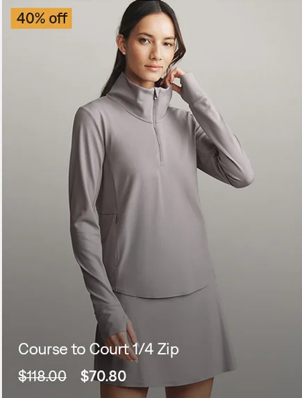 Course to Court 1/4 Zip