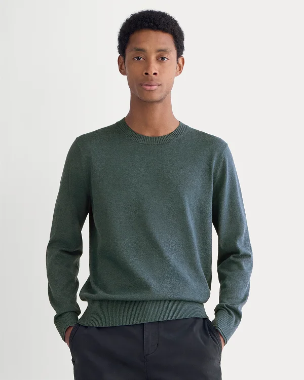 Image | The No-Sweat Sweater | Heather Midnight Navy