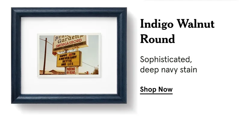 Indigo Walnut Round