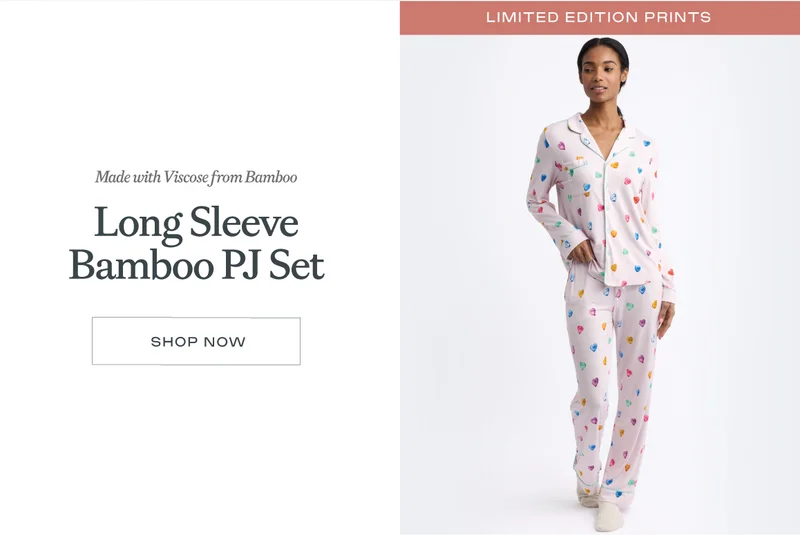 Long Sleeve Bamboo PJ Set - Shop Now Long Sleeve Bamboo PJ Set - Shop Now