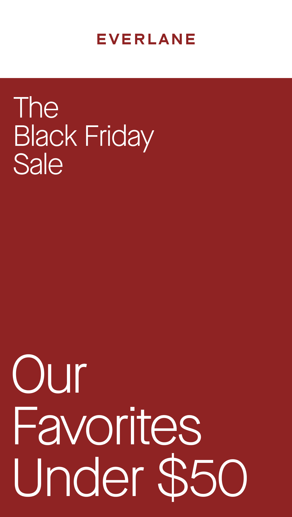 [EVERLANE]The Black Friday Sale Our Favorites Under $50