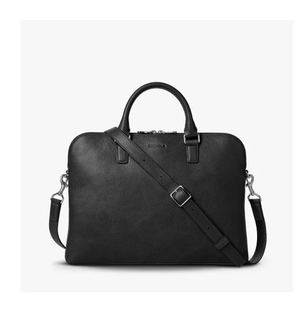 Leather Portfolio Brief Black