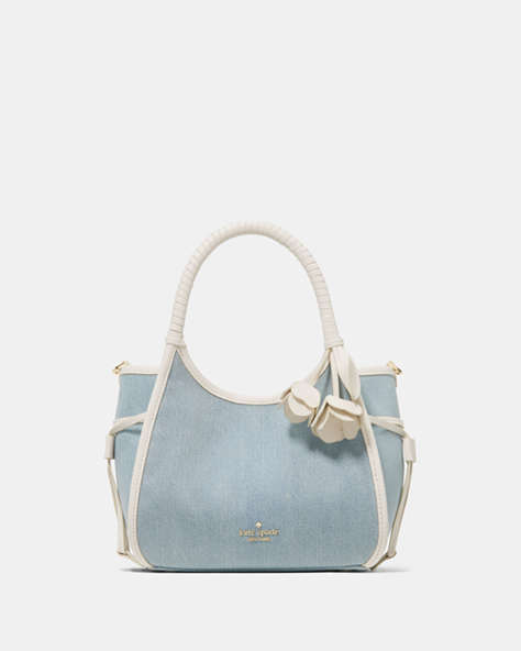 Stash Denim Floral Small Carryall Bag