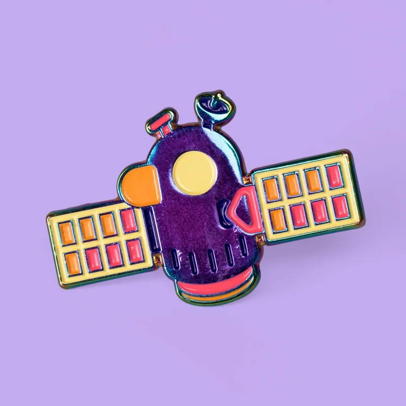 Image of Duck Satellite Enamel Pin