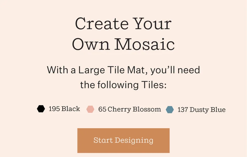 This unique pattern by @tiledinstyle is eye-catching and decorative.